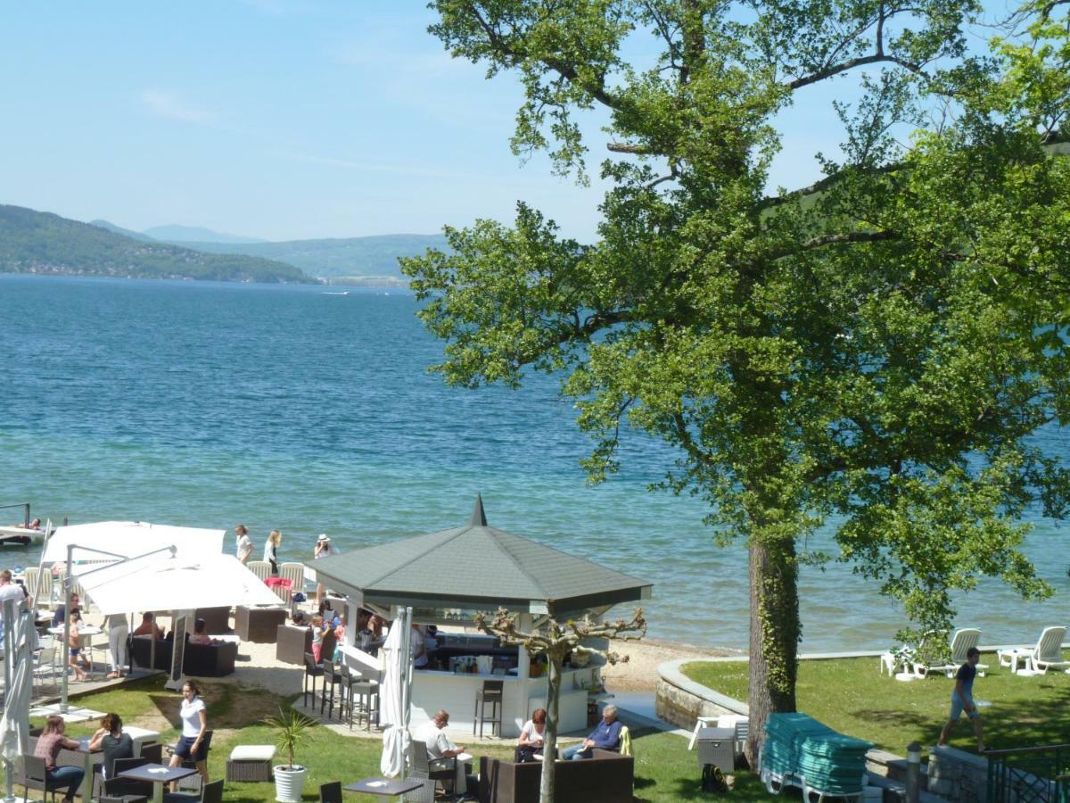 la baie des voiles ,vue lac d'Annecy ,plage privée Duingt Exterior foto