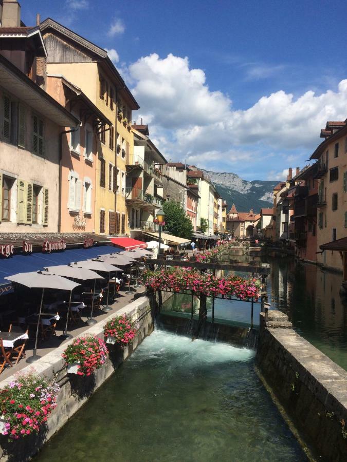 la baie des voiles ,vue lac d'Annecy ,plage privée Duingt Exterior foto