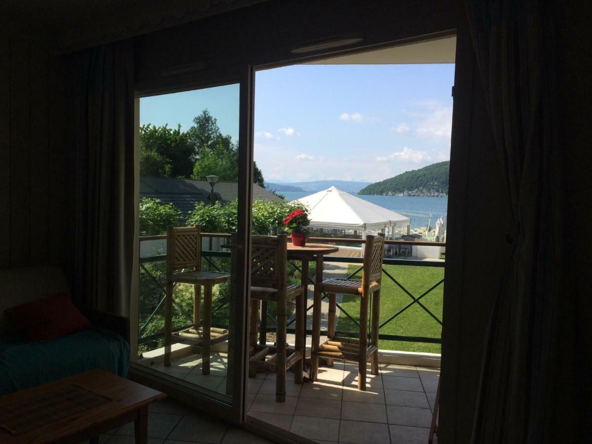 la baie des voiles ,vue lac d'Annecy ,plage privée Duingt Exterior foto